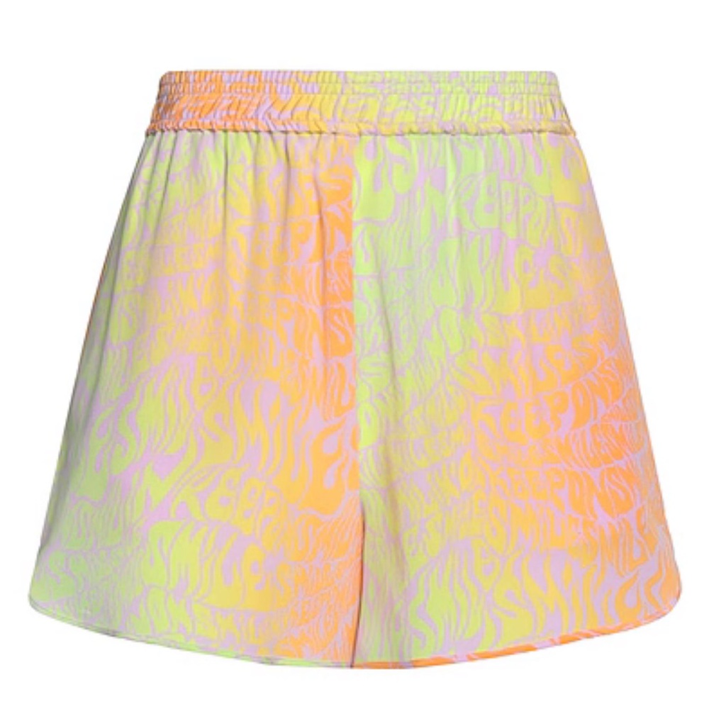 NWT Stella McCartney Orchid Silk Shorts Printed SZ 38